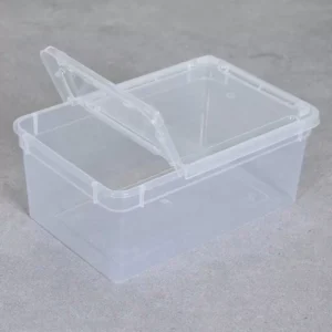 Pudełko z klapą i wentylacją (1,3 litra) transparent